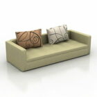 Μοντέρνος πράσινος καναπές Loveseat