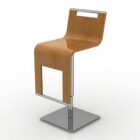 Chaise de bar en bois courbé