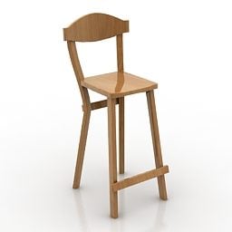 Country Bar Chair 3d model