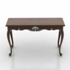 Antique Console Brown Wooden Table