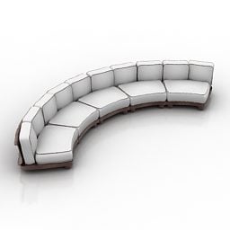 Canapé courbé modèle 3D