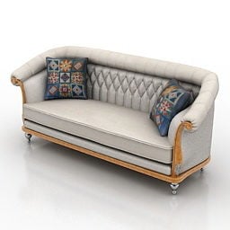 Stylized Chesterfield Sofa 3d model
