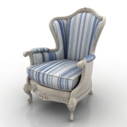 Антикварне крісло Borgo 3d модель