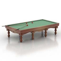 Western Billiard Table 3d model