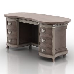 Classic Working Table Mastino 3d model