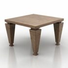 Tavolino moderno quadrato in legno