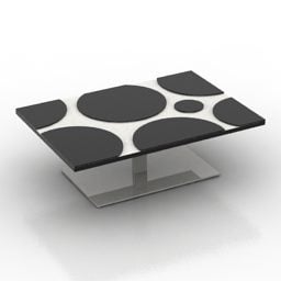 Rectangle Coffee Table Bubble Textures 3d model