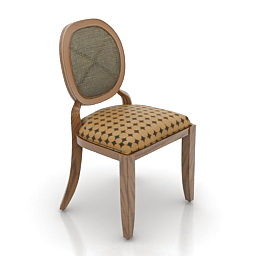 Vintage Dressing Chair 3d model
