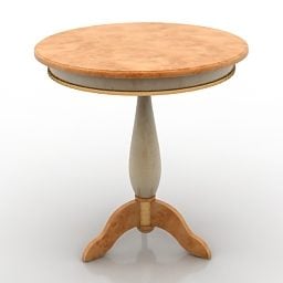 Classic Round Table V1 3d model