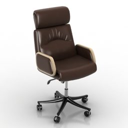 Office Director Wheel Armchair 3d model