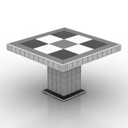 Checker Table 3d model