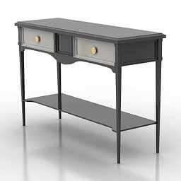 Classic Wall Console Table V1 3d model