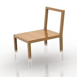 Μινιμαλιστική καρέκλα Nendo Design τρισδιάστατο μοντέλο