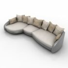 Relotti con divano ampio a forma curva