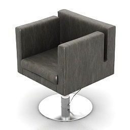 Fotel jednonożny Wella Model 3D