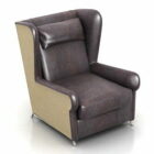 Leather Wingback Armchair Baxter