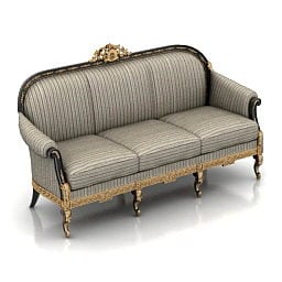 Sofa Antique Elegant Style 3d model