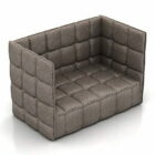 Square Cube Leather Sofa