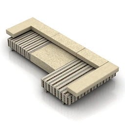 Sofa segmentowa Arketipo Model 3D