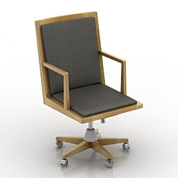 Office Wheels Armchair Morelato 3d model