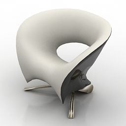 3д модель современного минималистичного кресла Fora