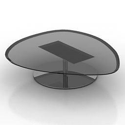 Stylizovaný 3D model kulatého stolu