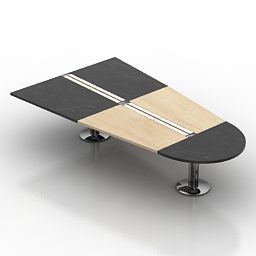 Stylized Meeting Table 3d model