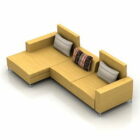 Gele stoffen sofa