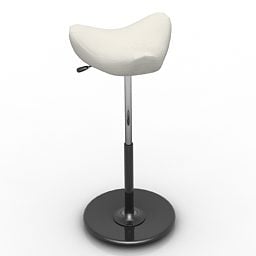 Bar Chair One Leg 3d model