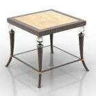 Antique Square Table Wood Top