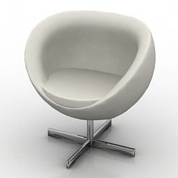 Round Armchair Fora Decor 3d model