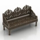 Asian Classic Carved Bench