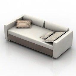 Sofa Loveseat Fabric Style 3d model
