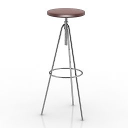 Meubles de restaurant de chaise de bar modèle 3D