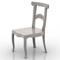 صندلی چوبی مدل سه بعدی سبک معمولی