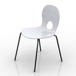 Modern Plastic Chair Rodrigo 3d model
