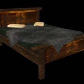 Old Vintage Bed 3d model