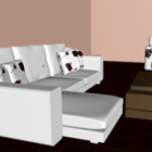 Wohnzimmer Lowpoly Möbel