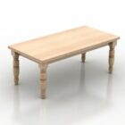 Furniture Wood Table Rectangular