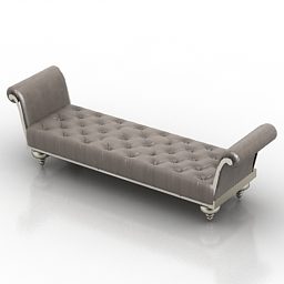 Classic Lounge Seat 3d model