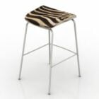 Bar Chair Zebra Top