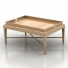 Τετράγωνο ξύλινο τραπέζι σαλονιού V2