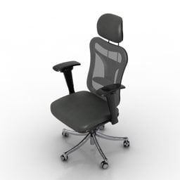 Wheel Armchair Office Chair 3d model