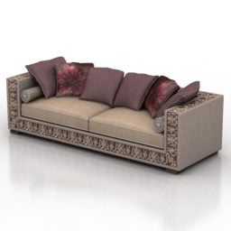 Klassisk østlig sofa 3d-modell