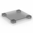 Square Glass Table Millerighe