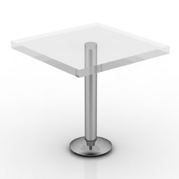 Glass Square Table Sushma 3d model