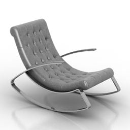 Gebogen fauteuil Desiree 3D-model