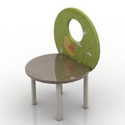 幼稚園の椅子3Dモデル