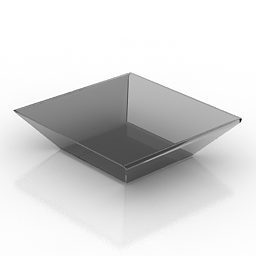 Modern Glass Table Brasilia 3d model