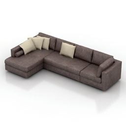 Sofa Sudut Ltudor model 3d